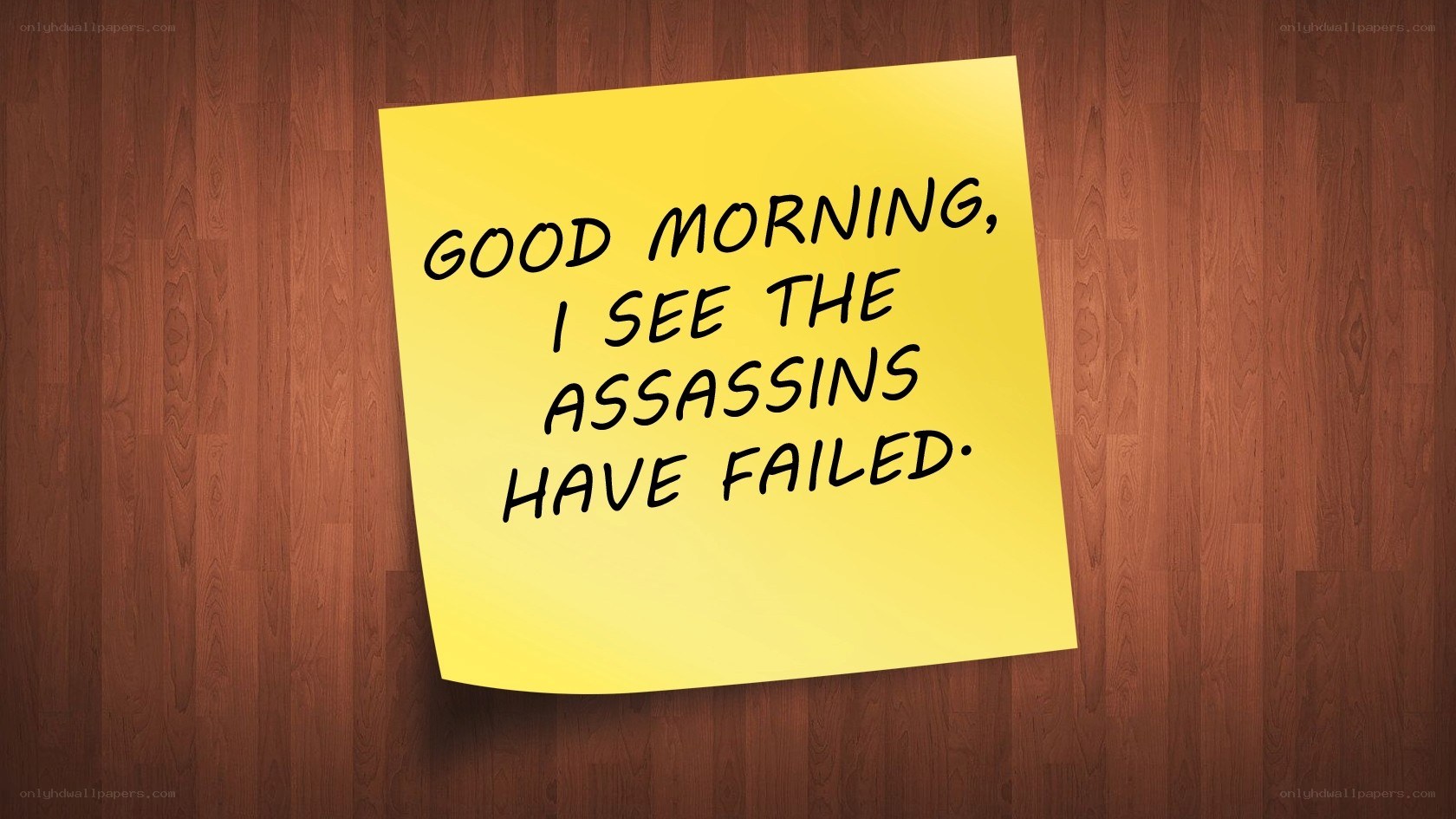 note with assassination message