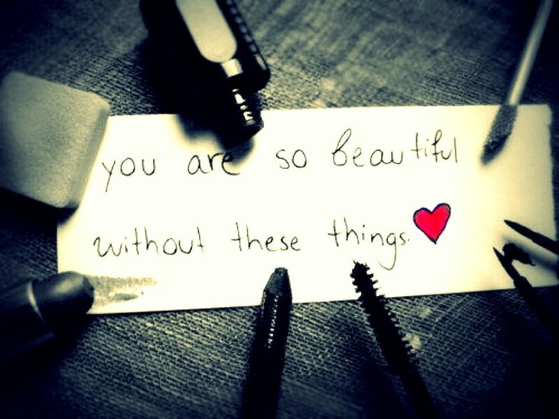 note with beauty message