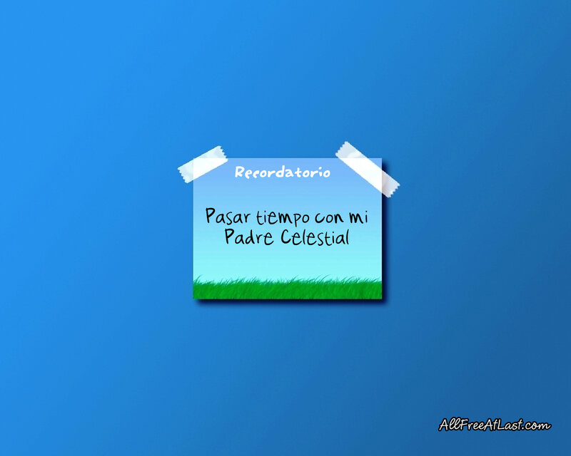 note with grass and sky