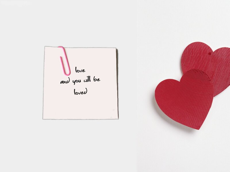 Note with Heart Cutouts