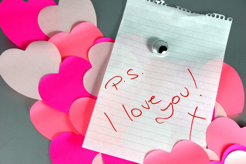 Note with Hearts