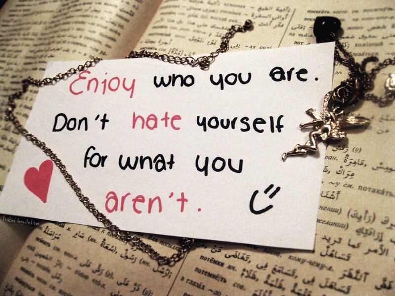 Note with Inspirational Quote