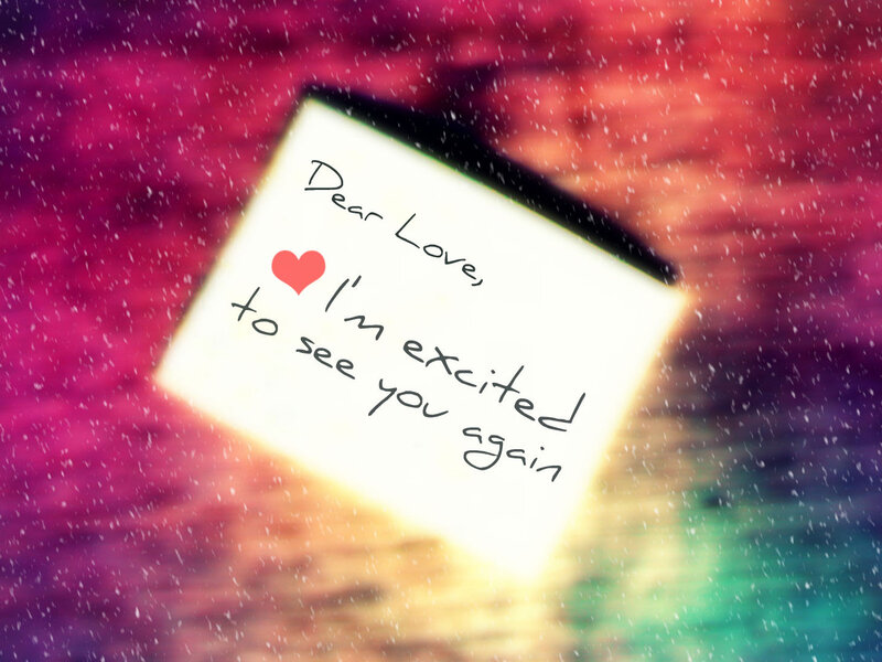 Note with Love Message — Pink
