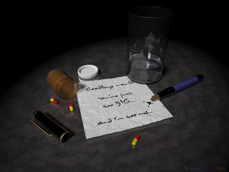 Note with Pills and Pen
