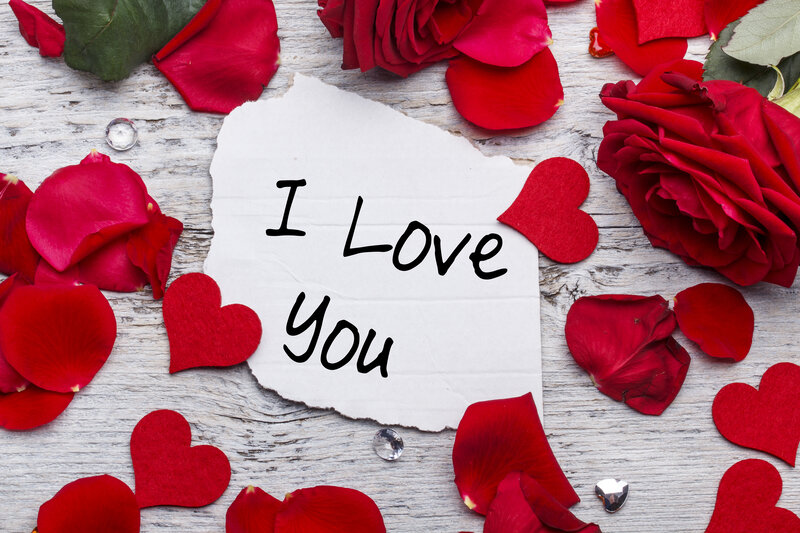 Note with Red Roses