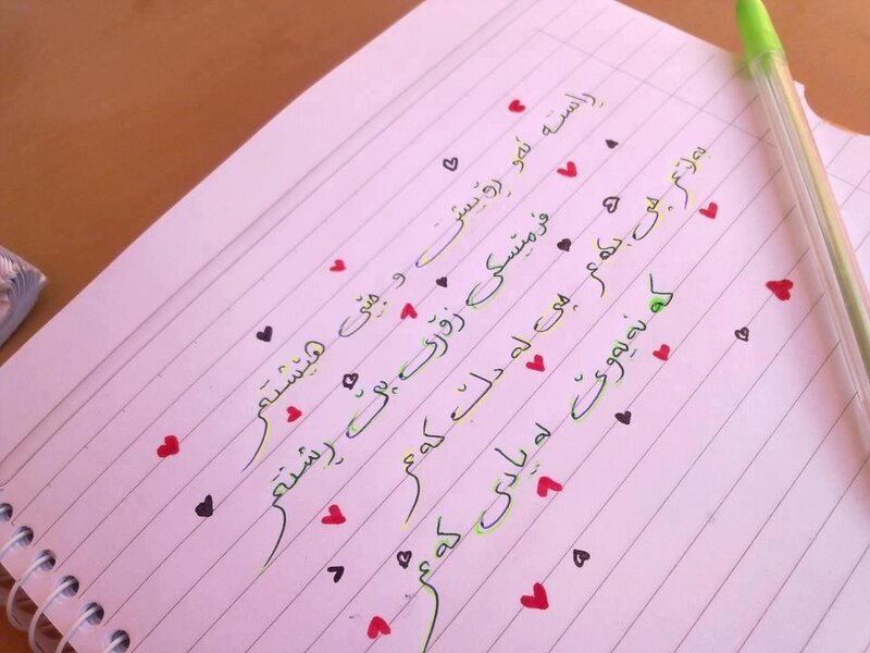 Notebook with Handwritten Text — White
