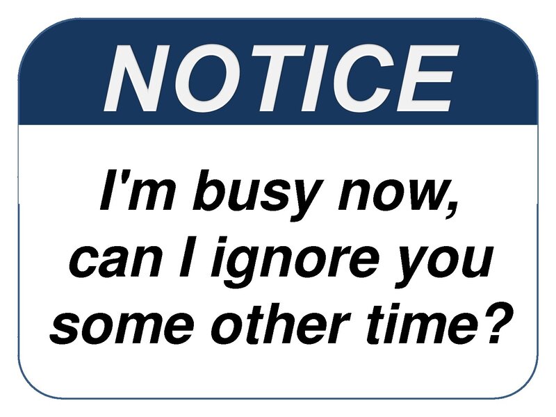 Notice Sign with Text