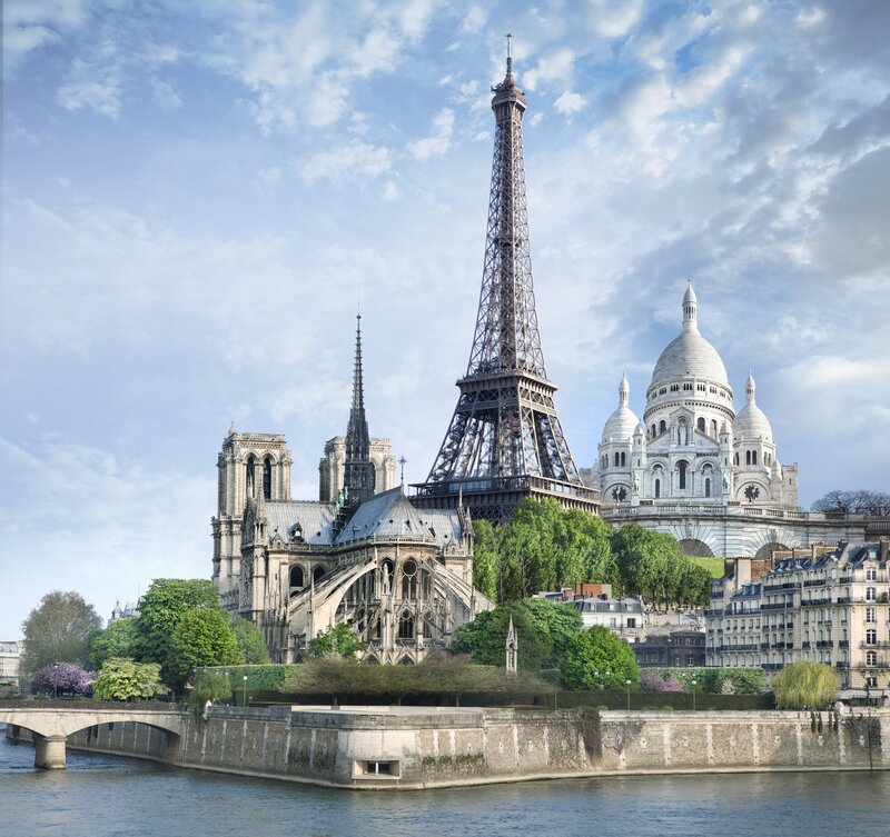 Notre-Dame and Eiffel Tower