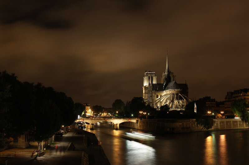 Notre-Dame at night