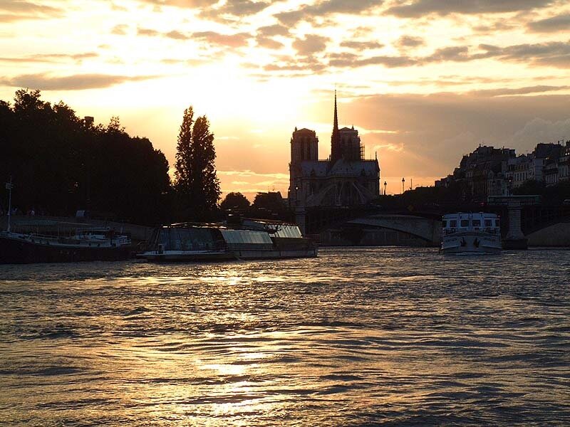 Notre-Dame at sunset