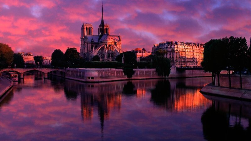 Notre-Dame at sunset