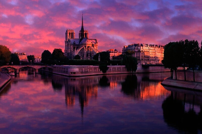 Notre-Dame at sunset