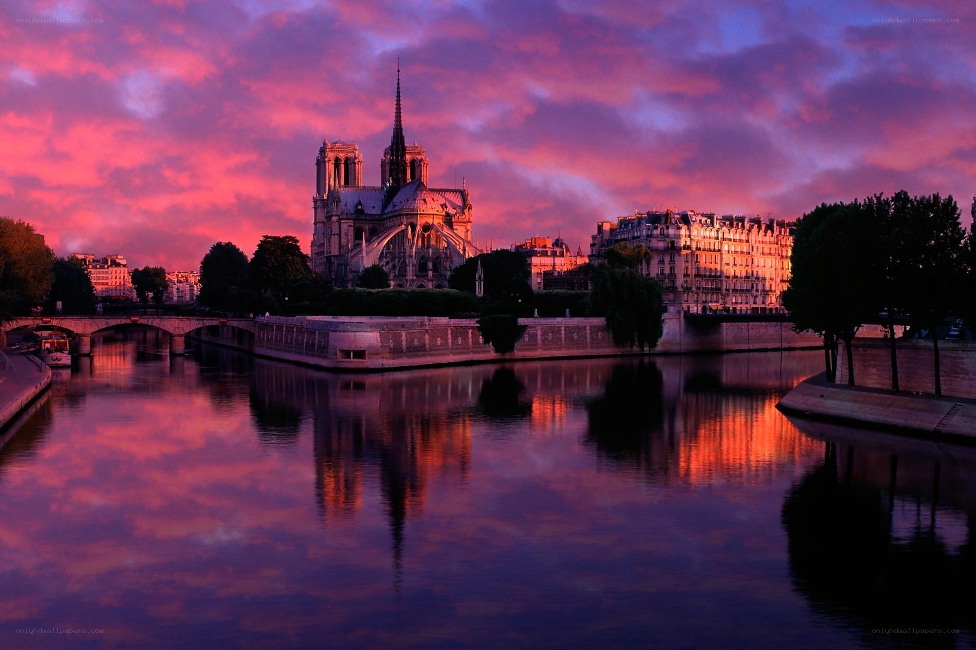 Notre-Dame at sunset
