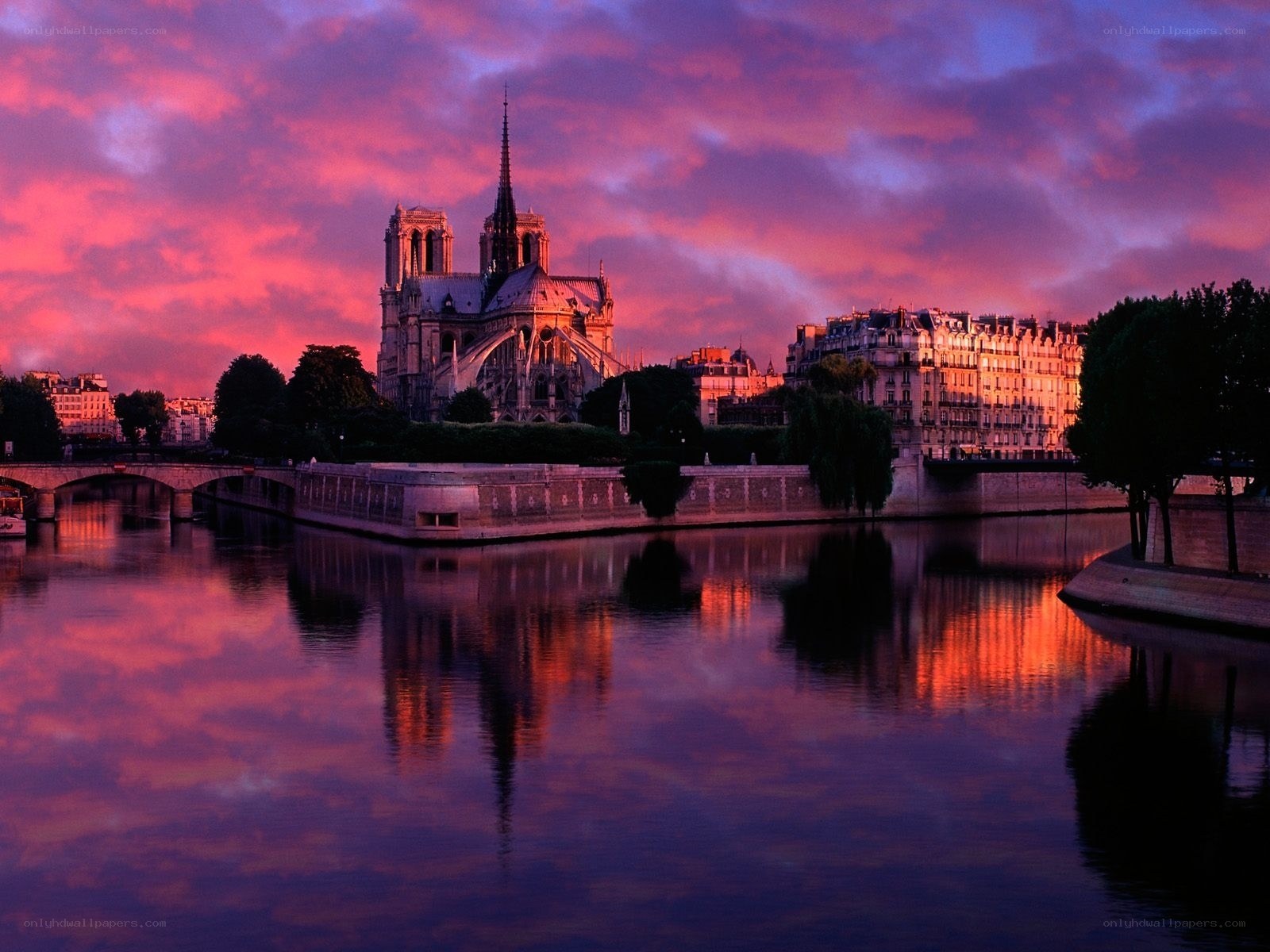 Notre-Dame at sunset