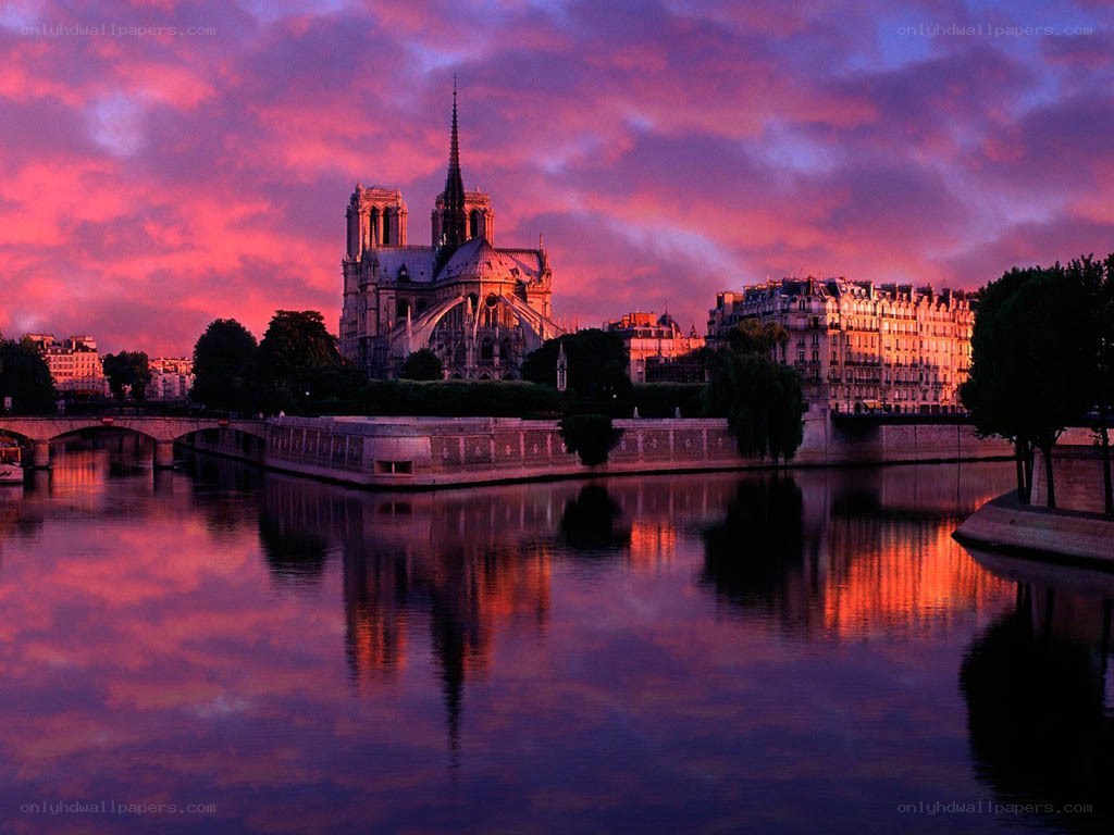 Notre-Dame at sunset