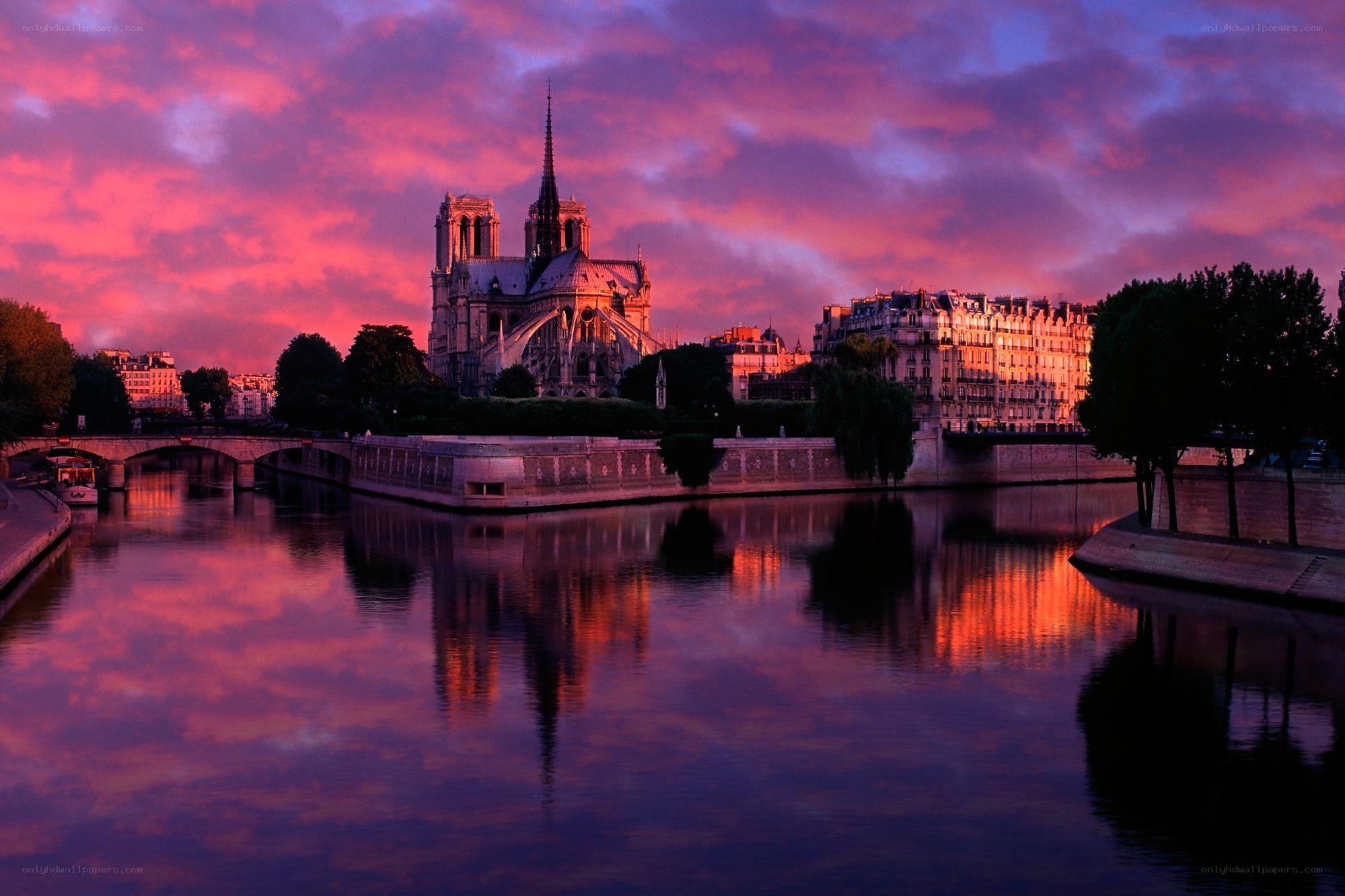 Notre-Dame at sunset