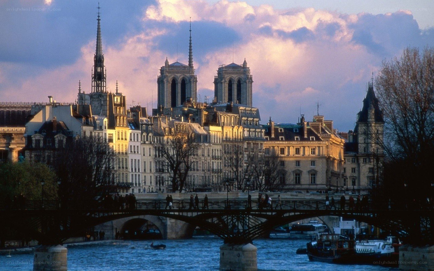 Notre-Dame Cathedral at dusk