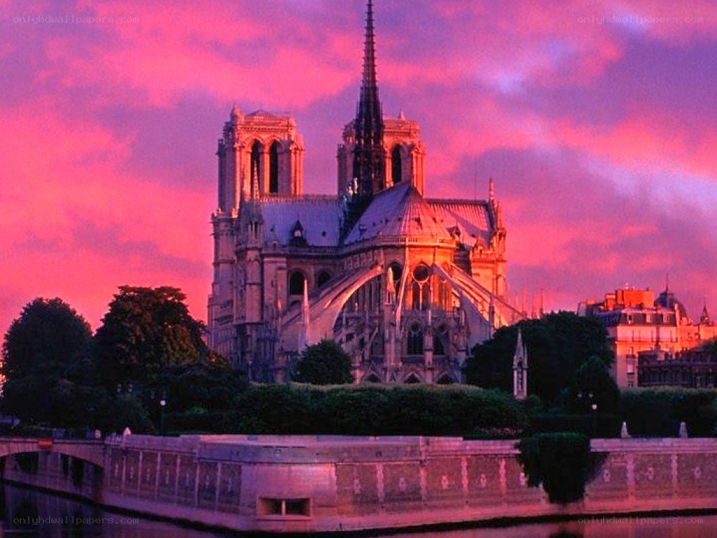 Notre-Dame Cathedral at sunset