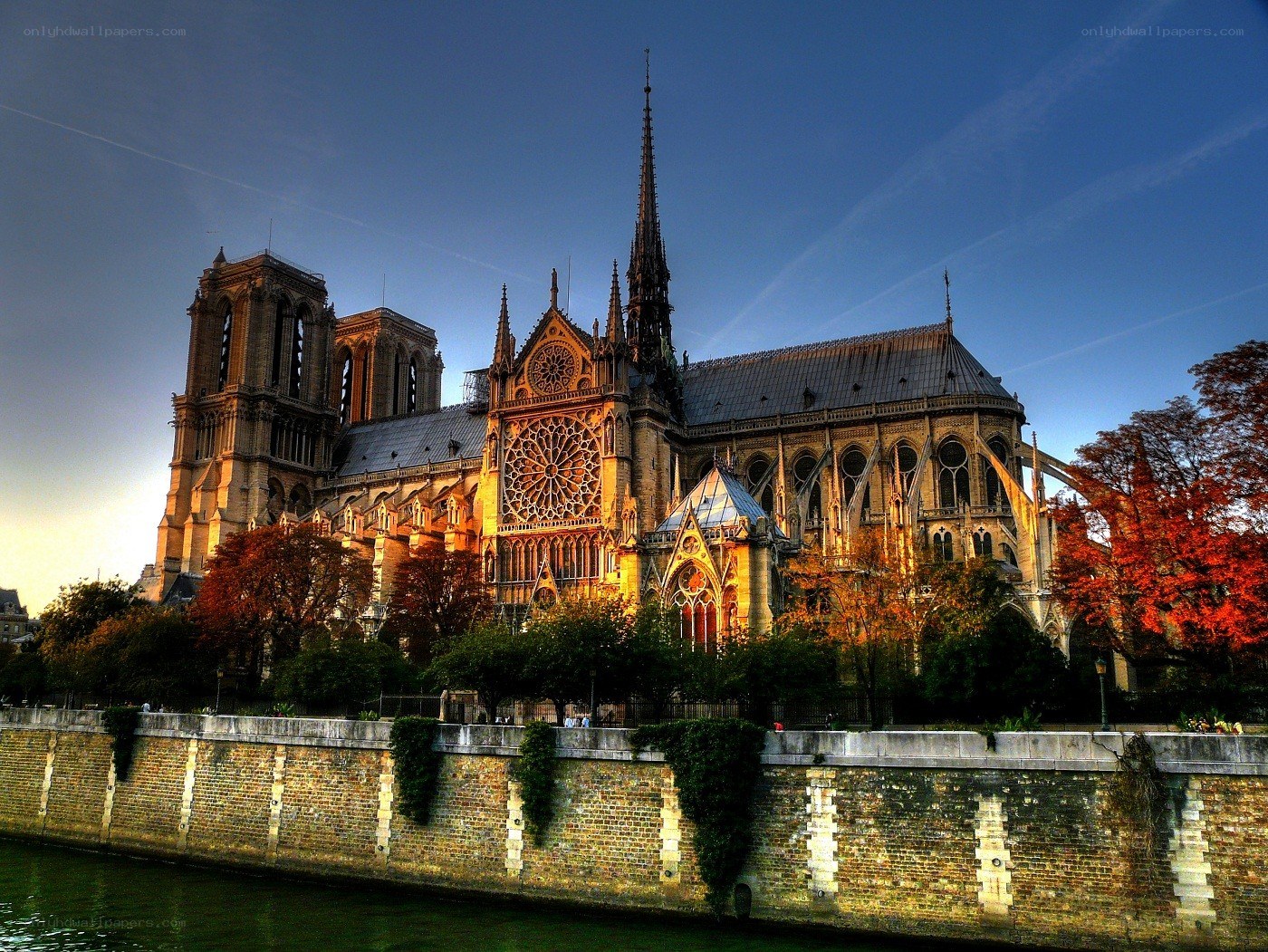 Notre-Dame Cathedral at sunset