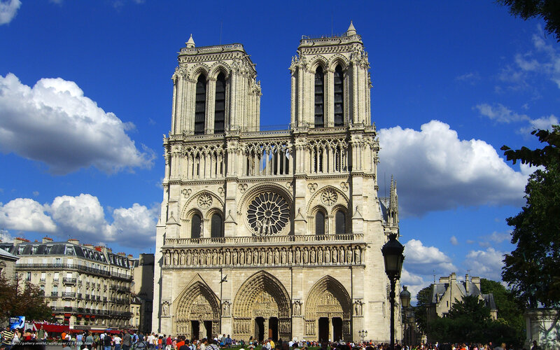 Notre-Dame Cathedral — Blue, Bright