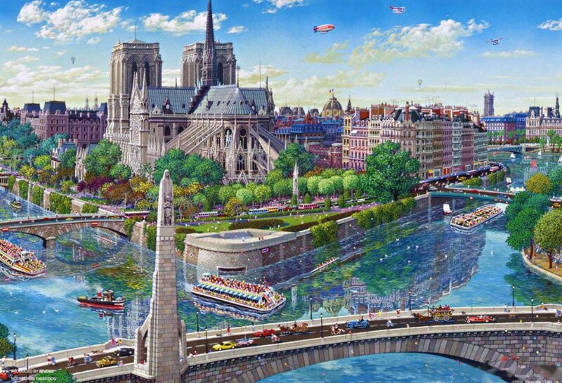Notre-Dame Cathedral — Blue, Lively