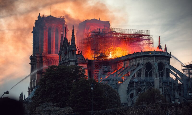 Notre-Dame Cathedral Fire — Orange