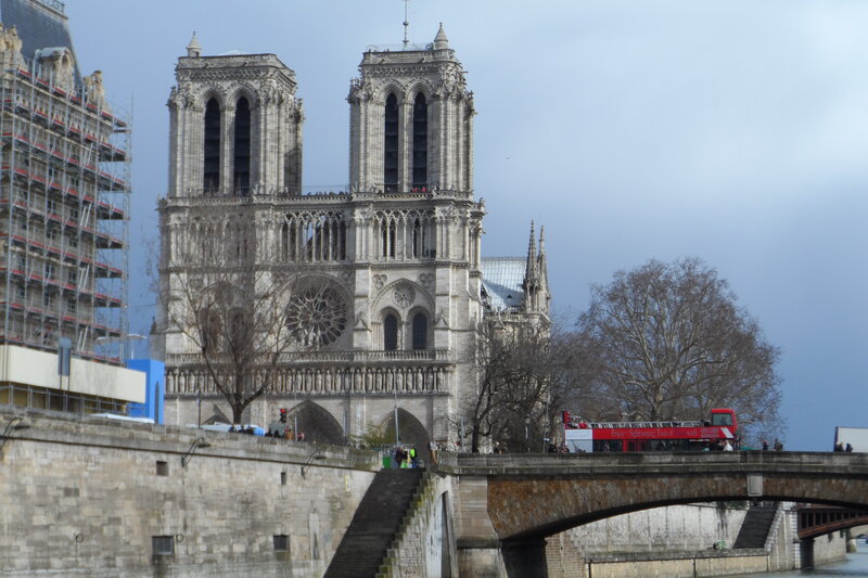 Notre-Dame Cathedral — Gray, Overcast