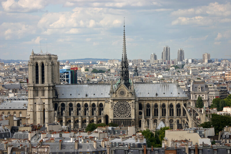 Notre-Dame Cathedral — Gray, Serene, Afternoon