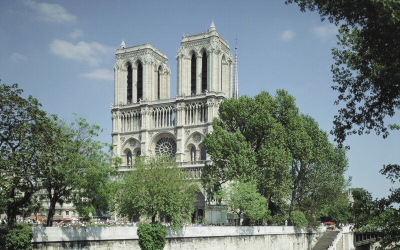Notre-Dame Cathedral — Green, Serene, Afternoon