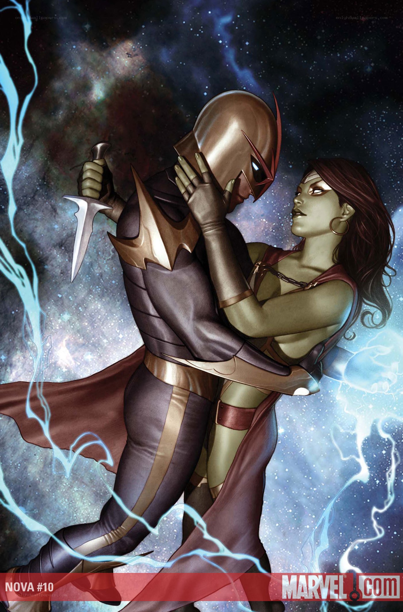Nova and a hero in space