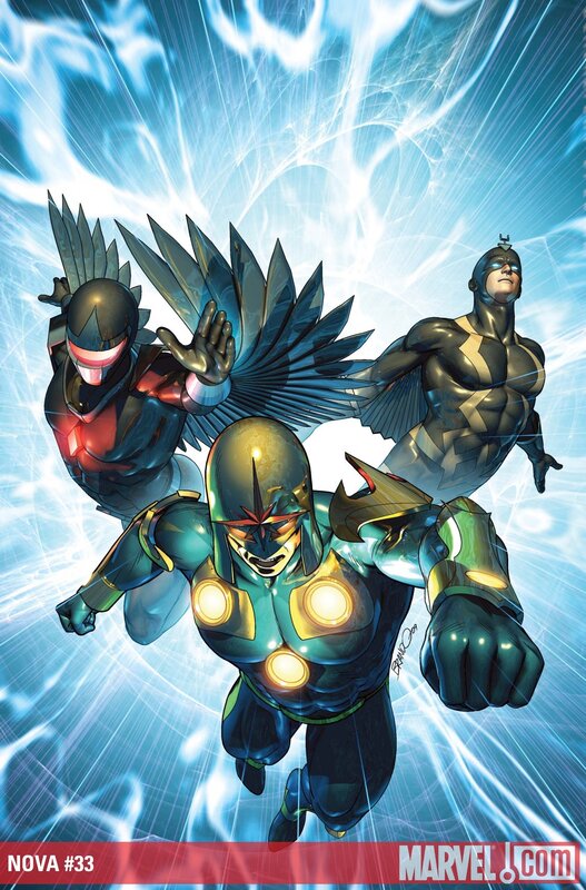 Nova and allies in flight