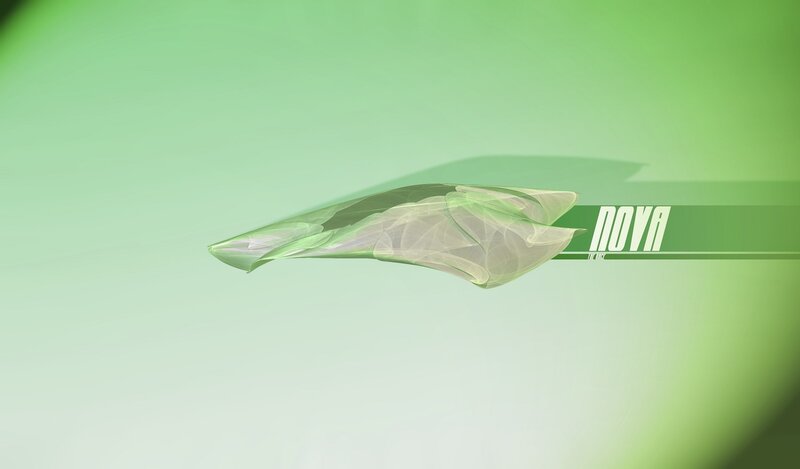 Nova logo with abstract design