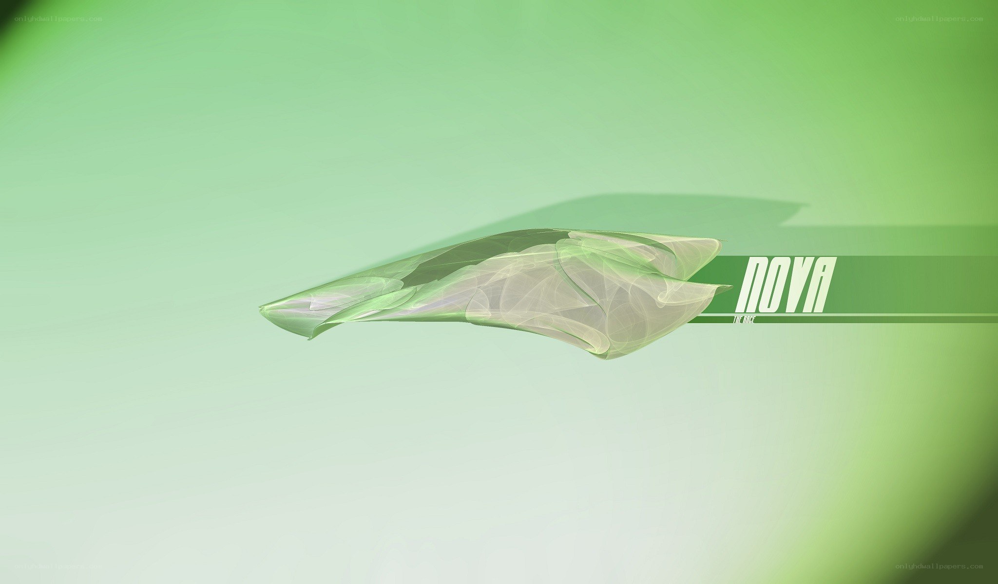 Nova logo with abstract design