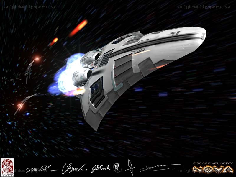 Nova spaceship in space battle