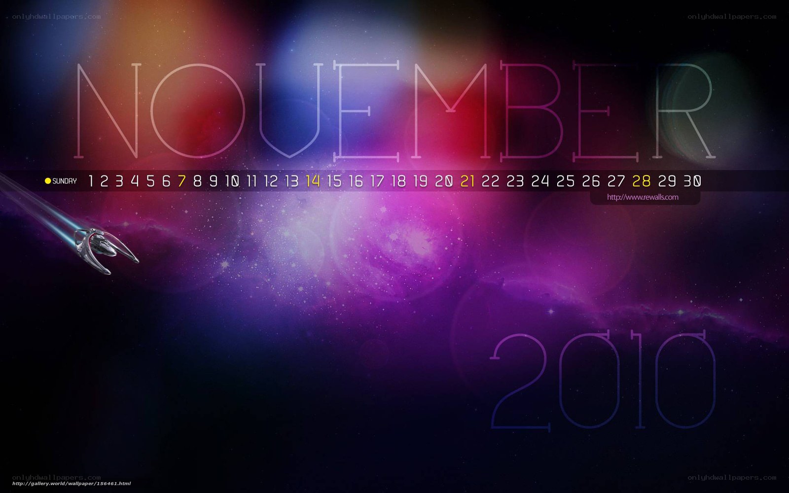 November 2010 calendar