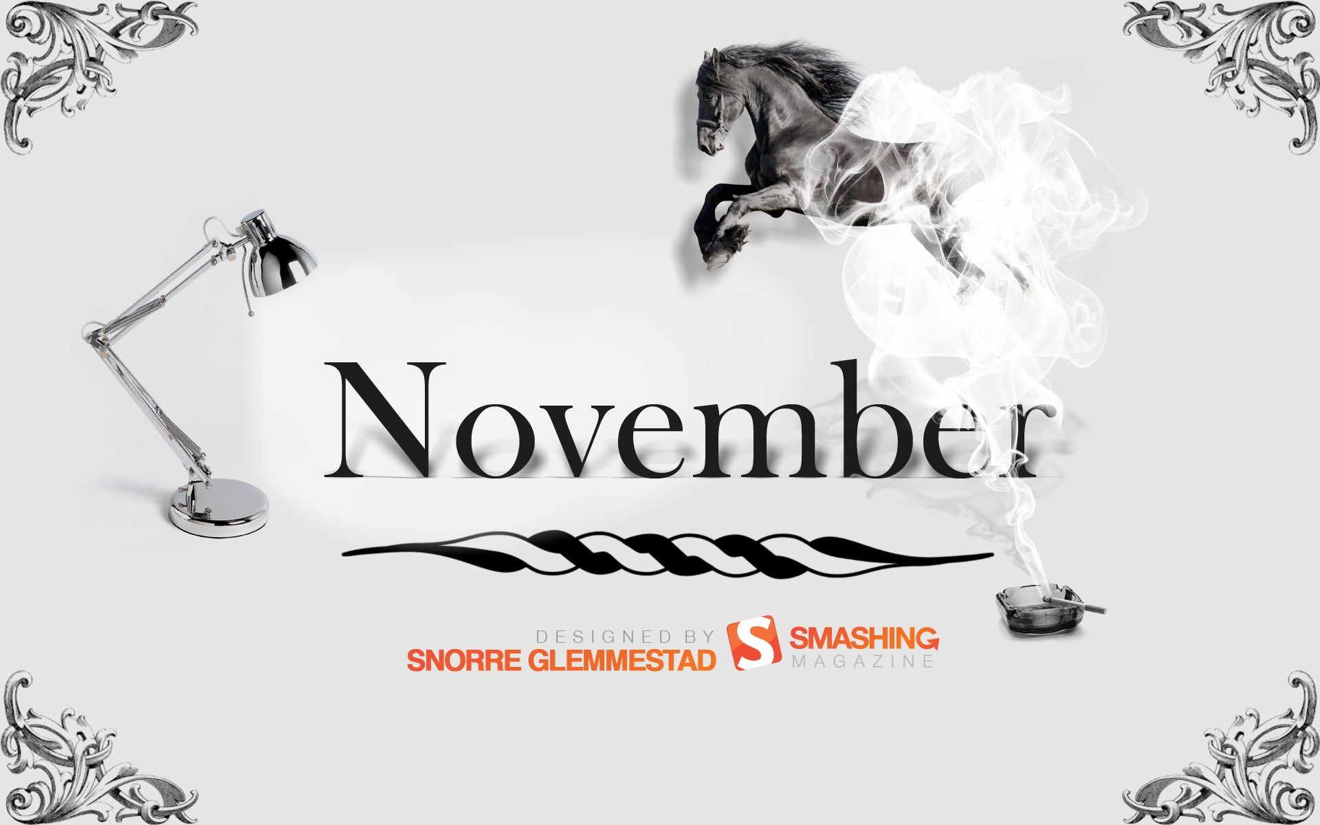 November design with horse