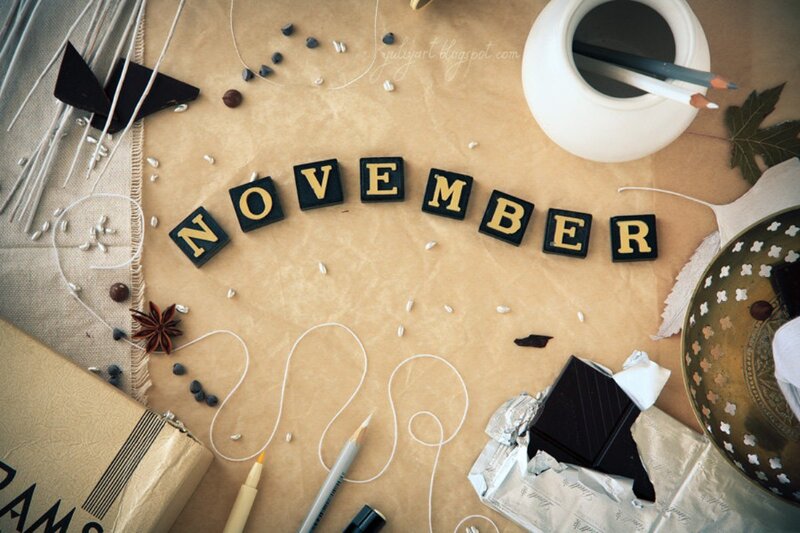 November Word on Table