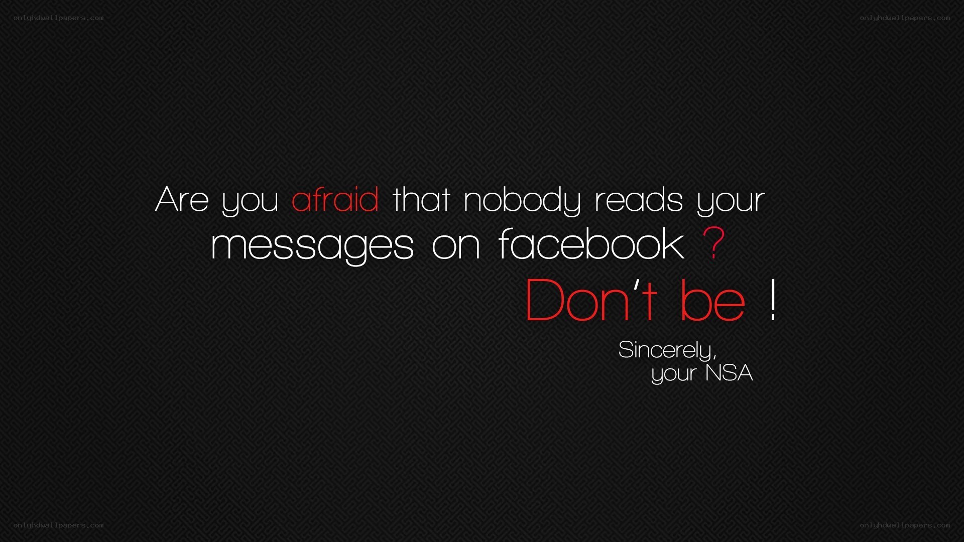 NSA Facebook message joke