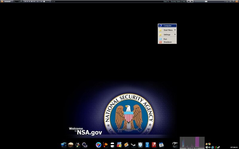 NSA Logo on Desktop
