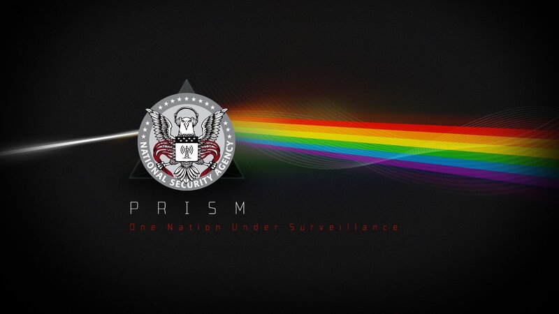 NSA Logo with Rainbow Prism