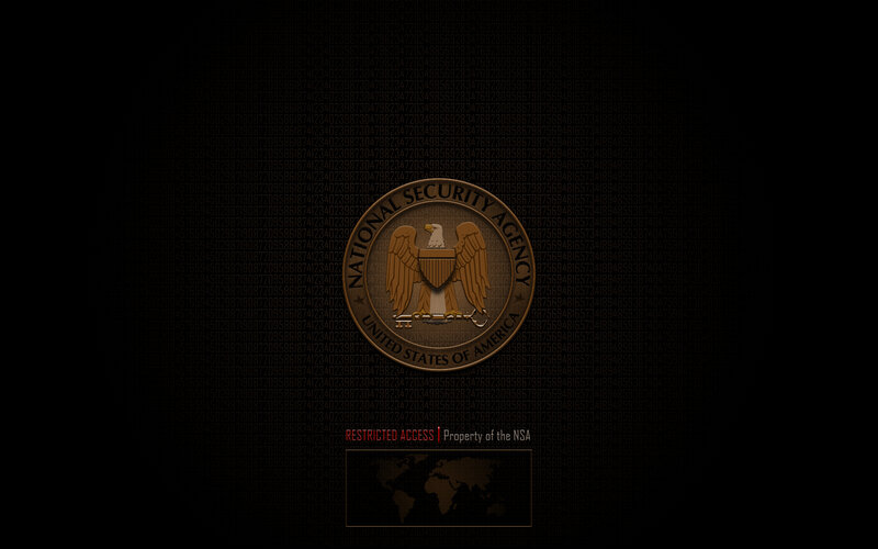NSA Seal on Digital Background