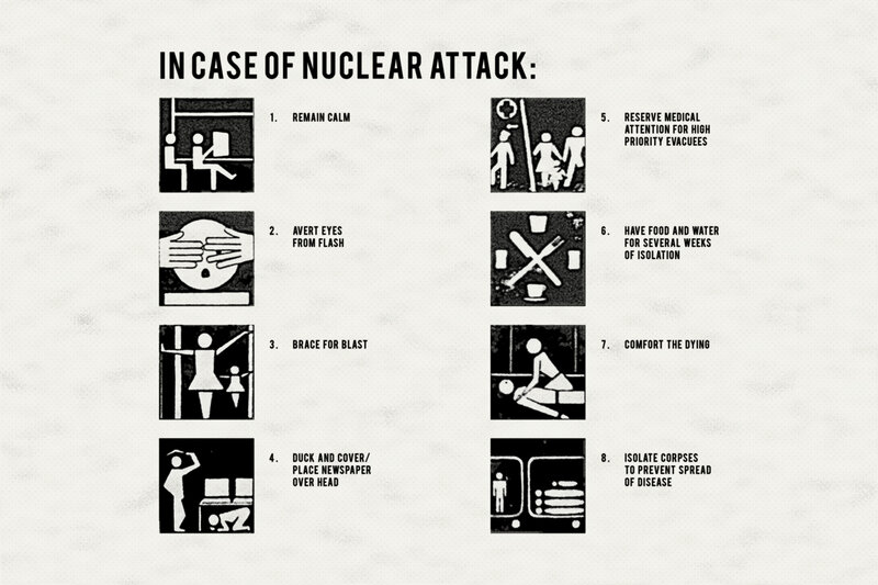 Nuclear attack instructions