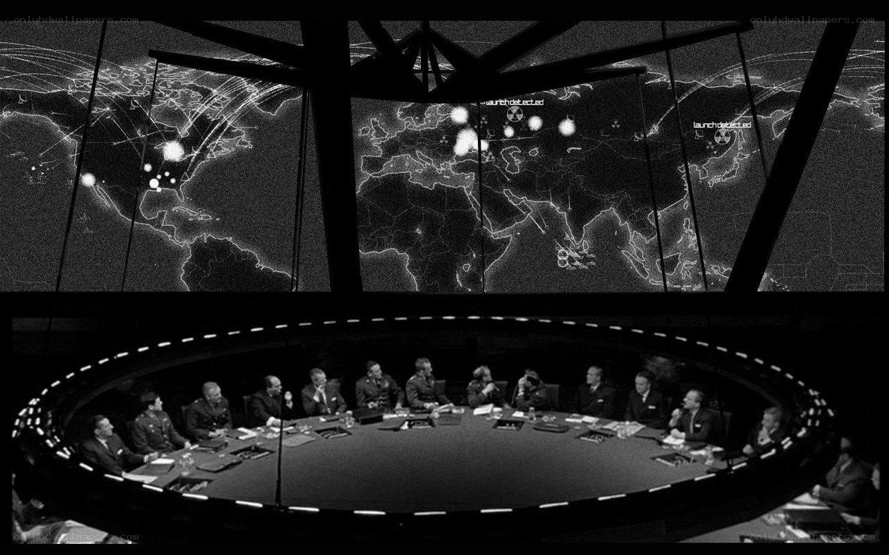 Nuclear command center meeting