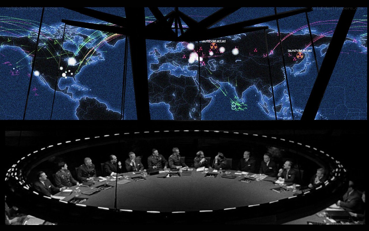 Nuclear command center meeting
