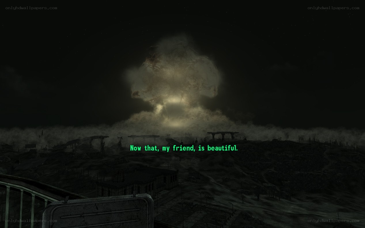 Nuclear explosion at night