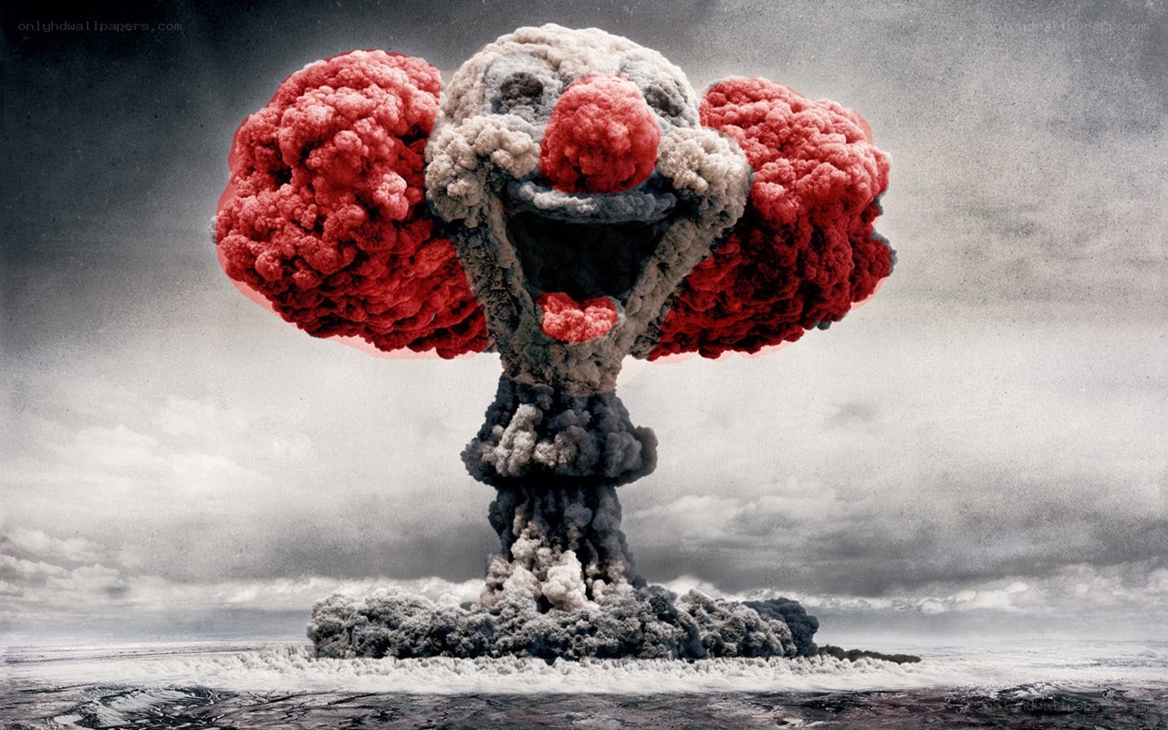 Nuclear explosion clown
