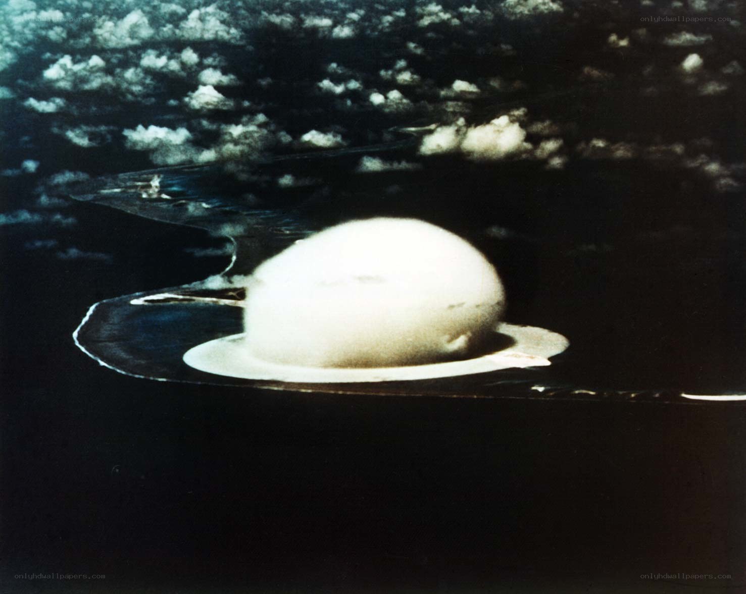 Nuclear explosion over water
