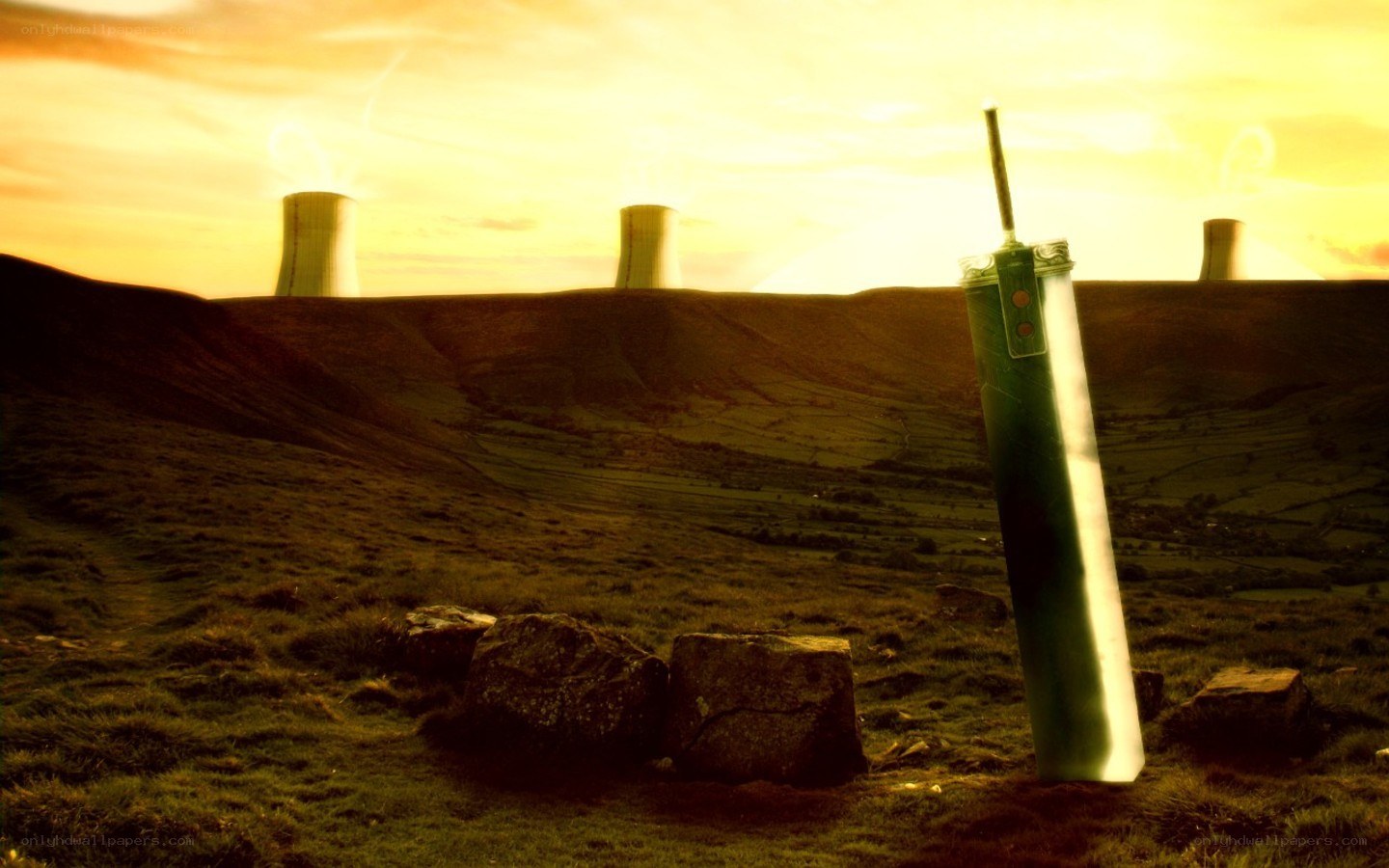 Nuclear power in a rural landscape