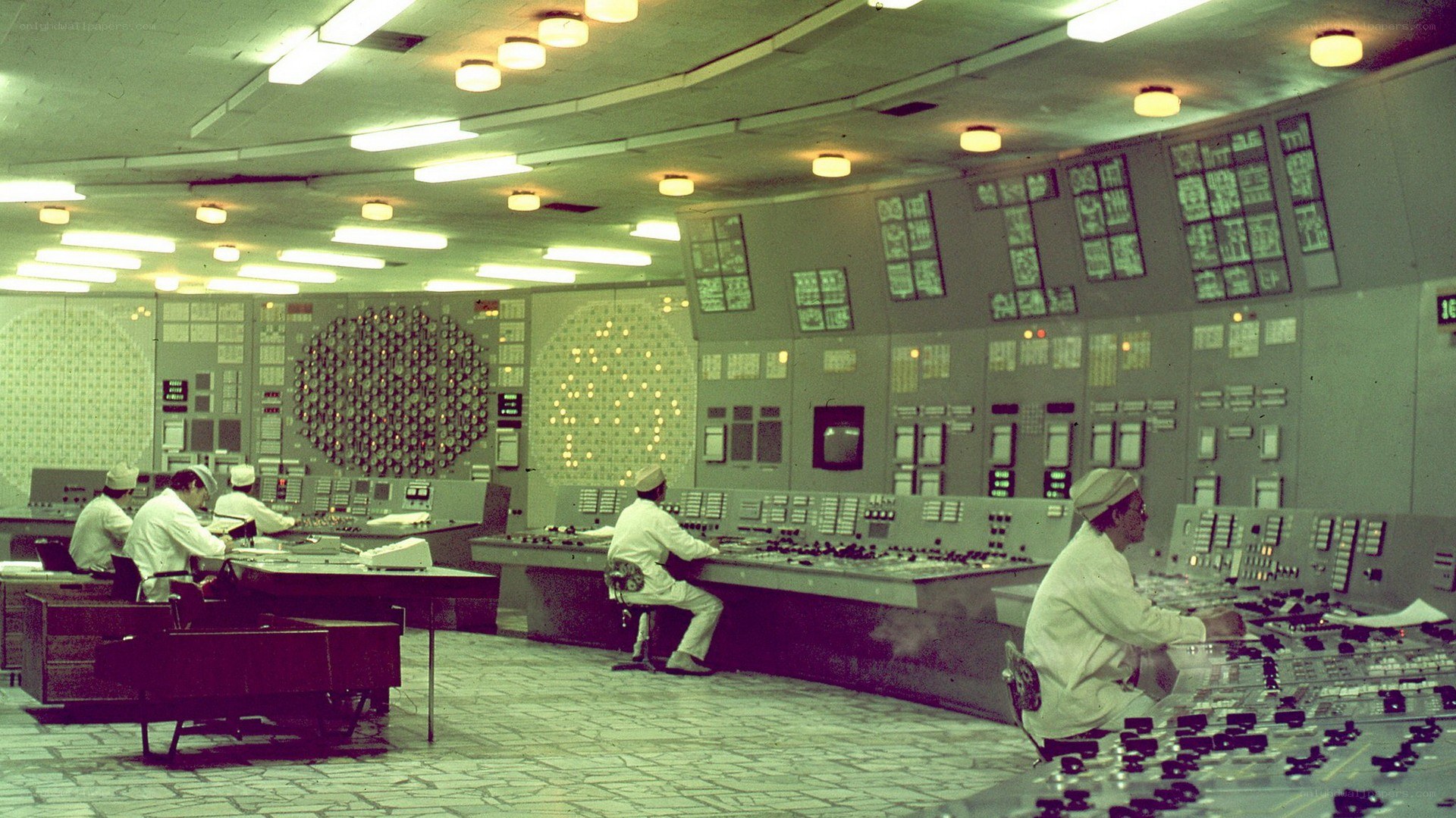 Nuclear power plant control room
