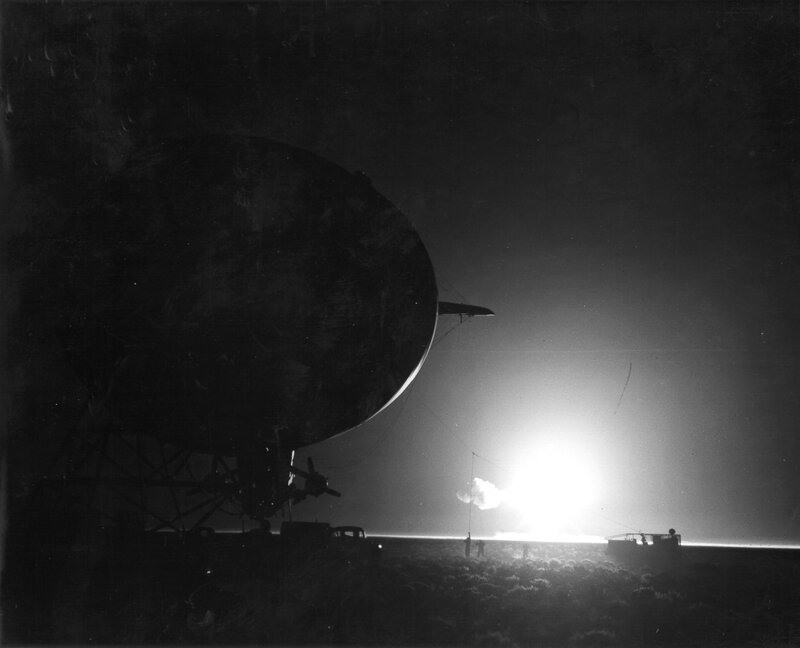 Nuclear test at night